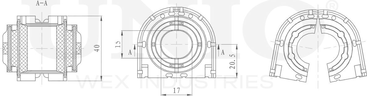 Втулка стабилизатора (Unio). Артикул RMP-10232