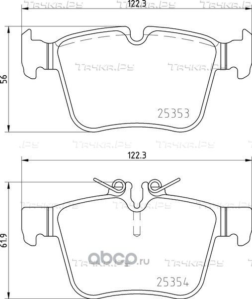 PC Pads (Textar). Артикул 2535303