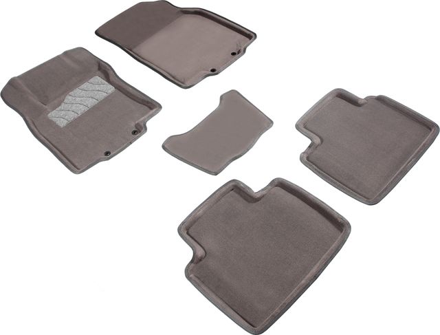 Коврики Seintex 3D ворсовые для салона Nissan X-Trail Т-32 2015-2026 Серые. Артикул 86412