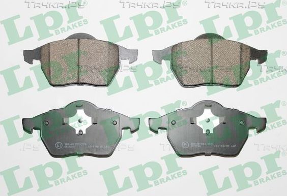 Тормозные колодки LPR передние для SEAT Leon I 1999-2006. Артикул 05P639
