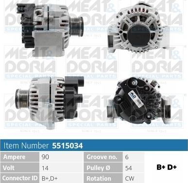 Генератор Meat & Doria для Suzuki Swift III 2005-2011. Артикул 5515034