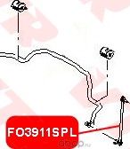 Тяга стабилизатора передней подвески (VTR). Артикул FO3911SPL