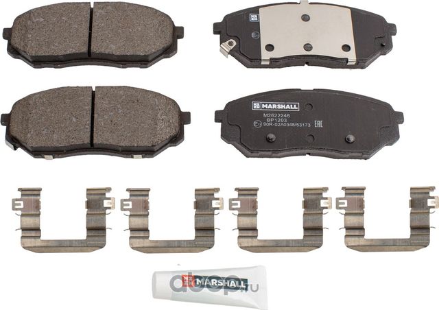 Колодки тормозные дисковые передние (Marshall). Артикул M2622246