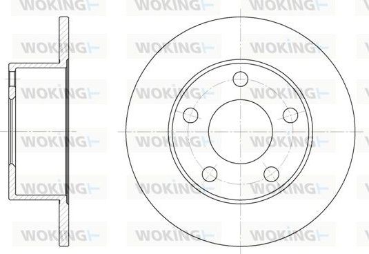 Тормозной диск Woking. Артикул D6123.00