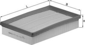 Воздушный фильтр Mahle для Fiat Stilo 2001-2008. Артикул LX 1074