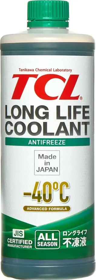 АНТИФРИЗ TCL LLC 1L 40C ЗЕЛЕНЫЙ (ЯПОНИЯ) TCL. Артикул LLC33138