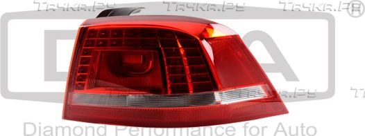 Фонарь задний DPA правый для Volkswagen Passat B7 2010-2015. Артикул 99451286102