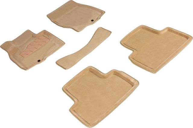 Коврики Seintex 3D ворсовые для салона Infiniti FX II 37/50 2010-2026 БЕЖЕВЫЕ. Артикул 85646