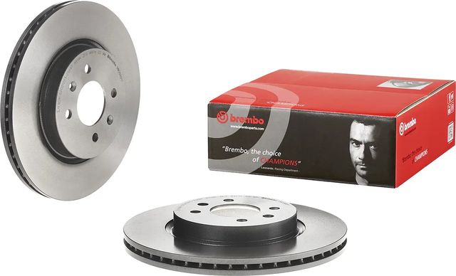 Тормозной диск Brembo PRIME LINE - UV Coated передний для Kia Stonic 2018-2026. Артикул 09.D880.11