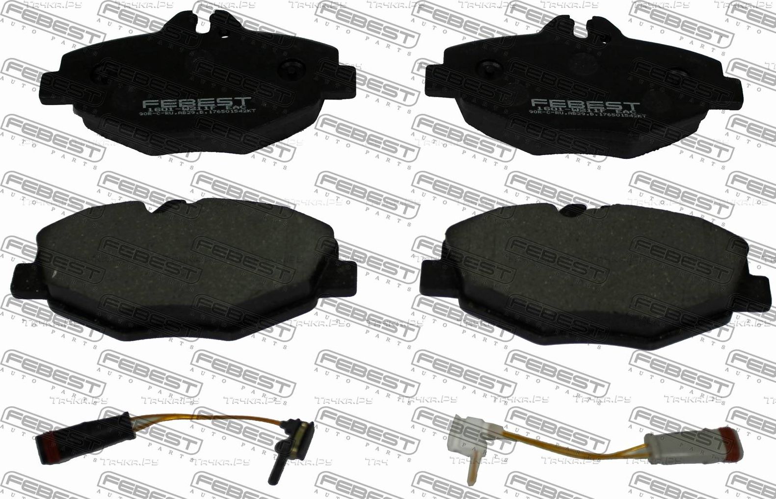 Тормозные колодки Febest. Артикул 1601-W211F