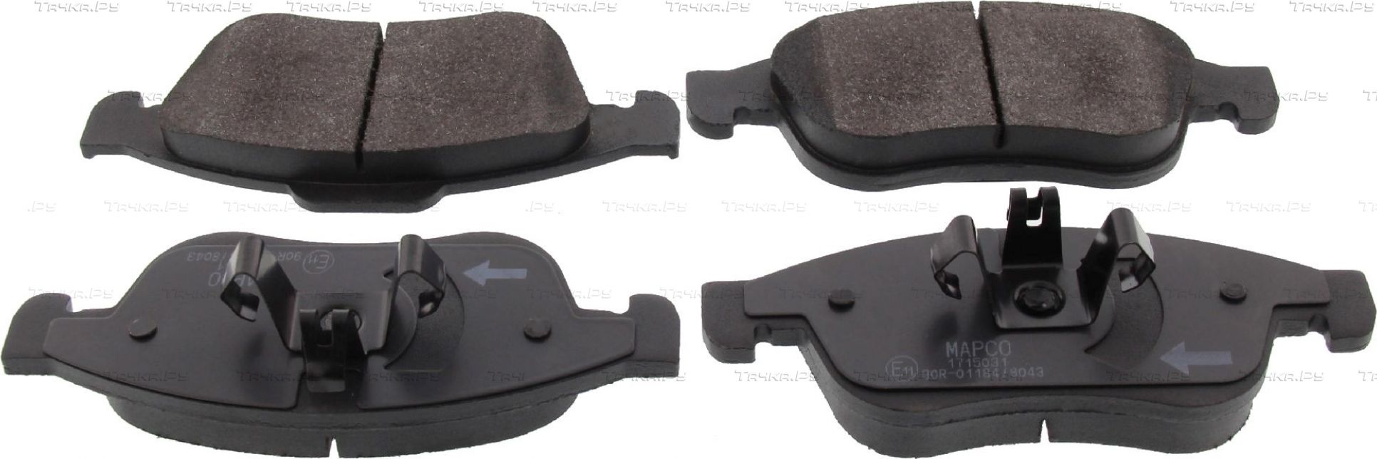 Тормозные колодки MAPCO передние для Renault Grand Scenic III 2009-2015. Артикул 6884