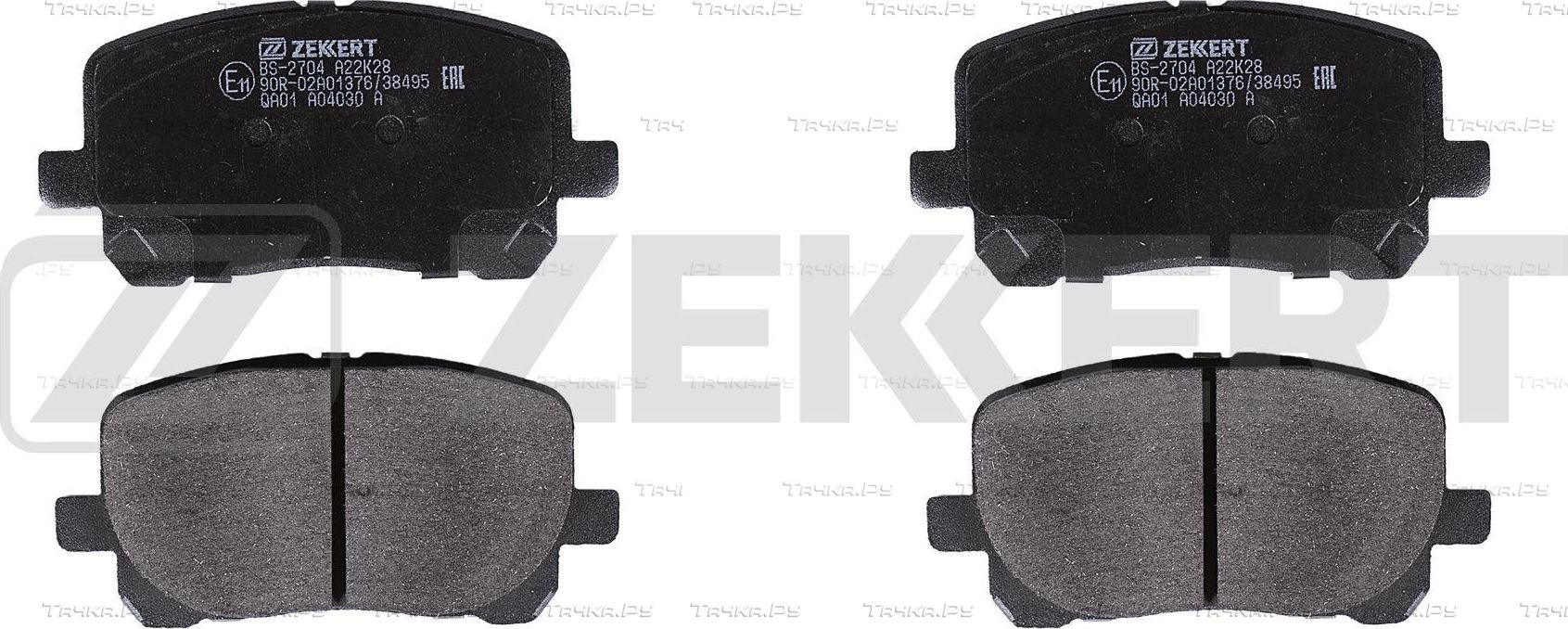 Тормозные колодки Zekkert передние для Toyota Noah I (R60) 2001-2007. Артикул BS-2704