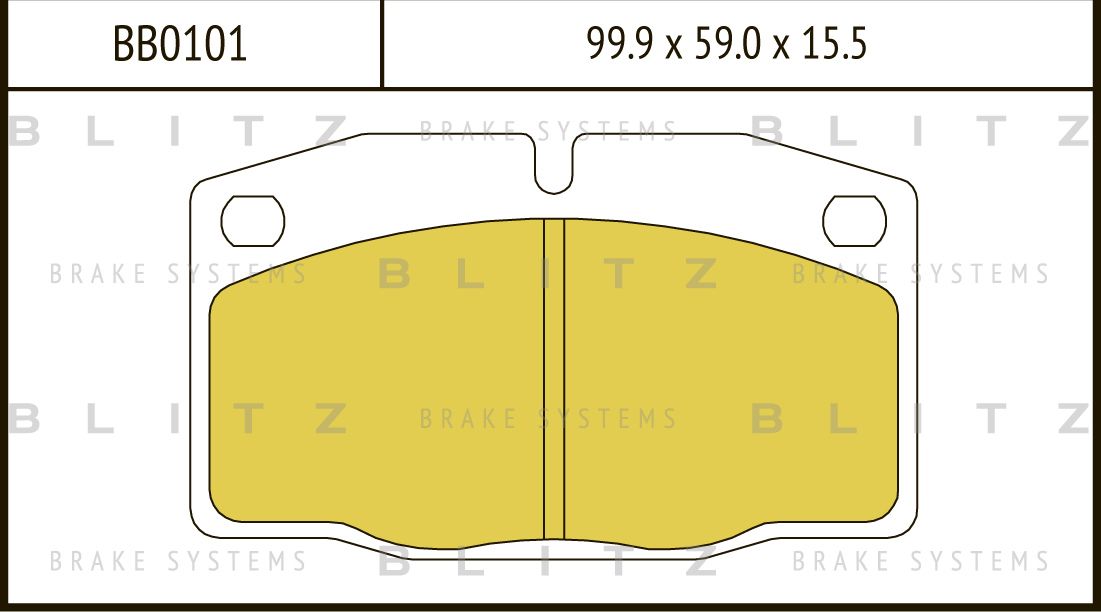 Колодки тормозные дисковые передние DAEWOO Nexia 1995- nOPEL Ascona/Corsa/Kadett (Blitz) Blitz. Артикул BB0101