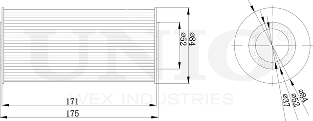 Фильтр масляный (Unio). Артикул FLT-20098