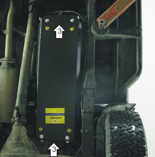 Защита Мотодор для топливного бака Mitsubishi L200 III 2004-2006. Артикул 01335