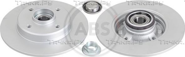 Тормозной диск ABS COATED задний для Citroen C4 Cactus I 2014-2026. Артикул 17893C