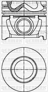 Поршень Yenmak для Hyundai Trajet I 2001-2008. Артикул 31-04444-050