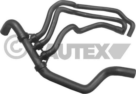 Патрубок радиатора (системы охлаждения) Cautex нижний для Renault Scenic II 2003-2008. Артикул 026792