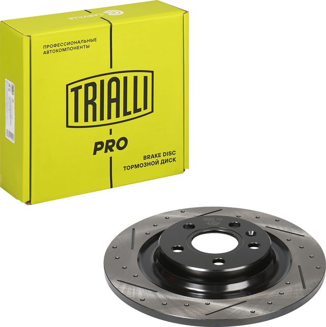 Тормозной диск Trialli задний для Geely Tugella I 2020-2026. Артикул DF 1101s