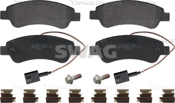 Тормозные колодки SWAG задние для Fiat Ducato III 2006-2026. Артикул 64 91 6956