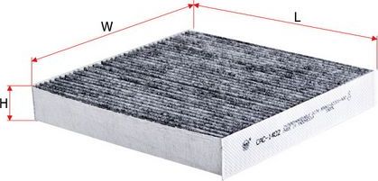 Салонный фильтр Sakura. Артикул CAC-1402