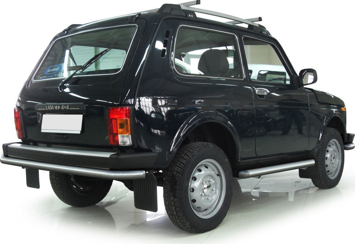 Защита Rival заднего бампера d57 для ВАЗ 2121 (4x4) 3-дв. 1977-2019 2019-2026. Артикул R.6002.005