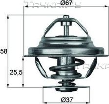 Термостат Mahle Behr для Mercedes-Benz T2 I 1975-1988. Артикул TX 20 80D