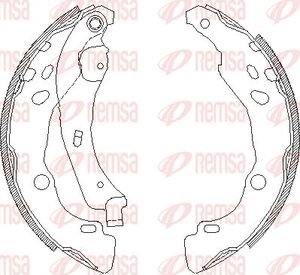 Тормозные колодки Remsa задние для Citroen C3 II 2009-2016. Артикул 4152.00