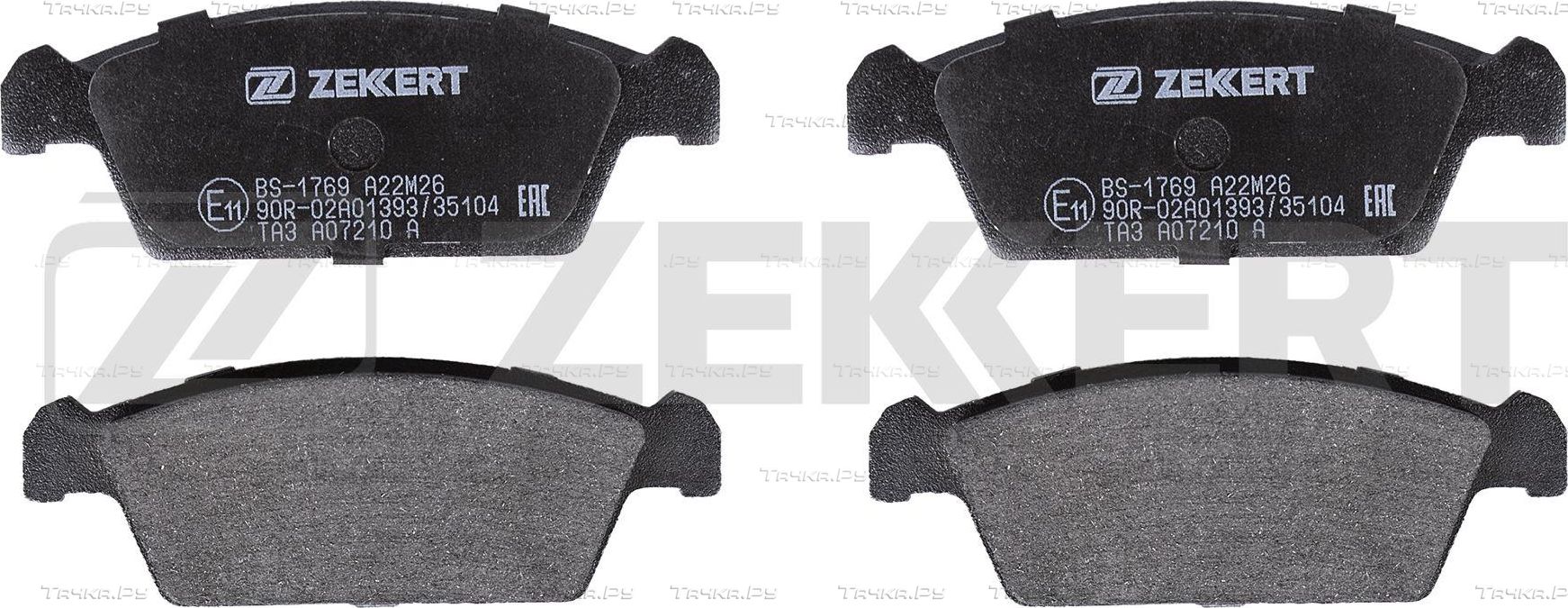 Тормозные колодки Zekkert передние для Daewoo Tico 1995-2000. Артикул BS-1769