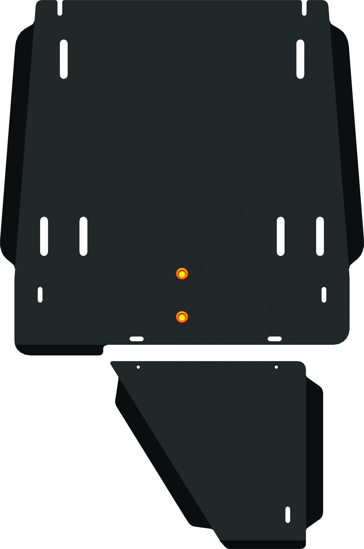 Защита Alfeco для КПП и раздатки Mitsubishi Pajero III 1999-2006. Артикул ALF.14.20