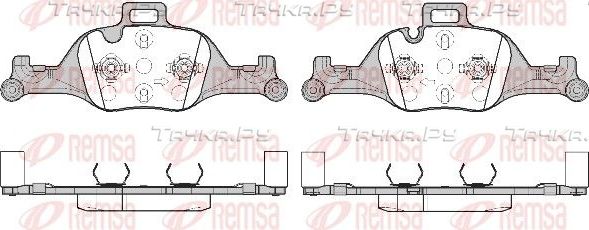 Тормозные колодки Remsa передние для BMW 5 VII (G30/G31) 2016-2026. Артикул 1740.00