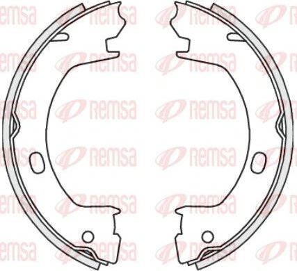 Тормозные колодки (стояночная тормозная система) Remsa. Артикул 4739.00