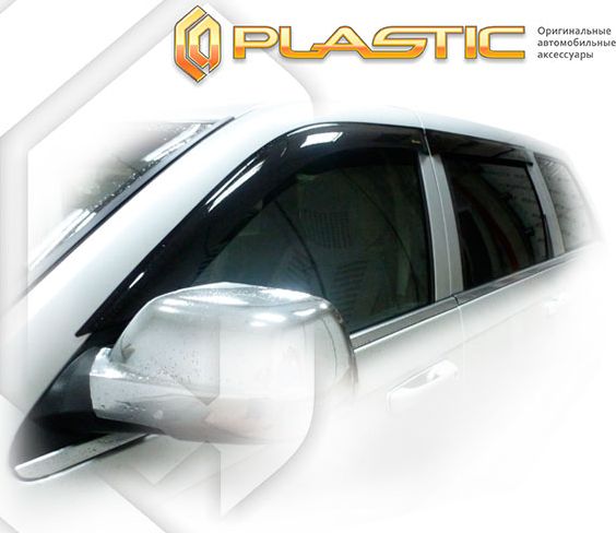 Дефлекторы СА Пластик для окон (Classic полупрозрачный) Jeep Grand Cherokee 2005-2010. Артикул 2010030303017