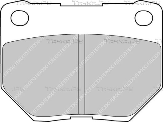 Тормозные колодки FERODO RACING DS2500 для Subaru Impreza II 2000-2008. Артикул FCP1372H