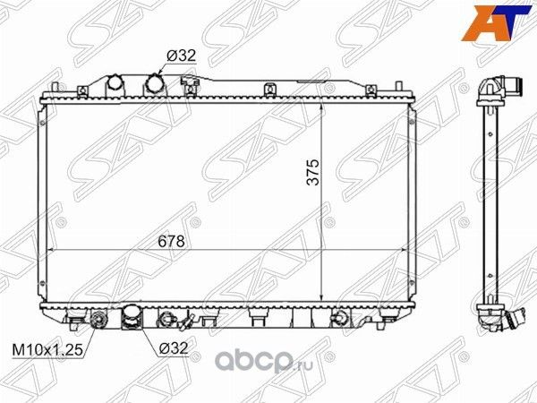 РАДИАТОР HONDA CIVIC 4D 05- SG-HD0001-FD (SAT). Артикул SGHD0001FD