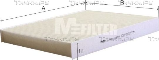 Салонный фильтр MFilter для Volkswagen Polo V 2009-2026. Артикул K 927
