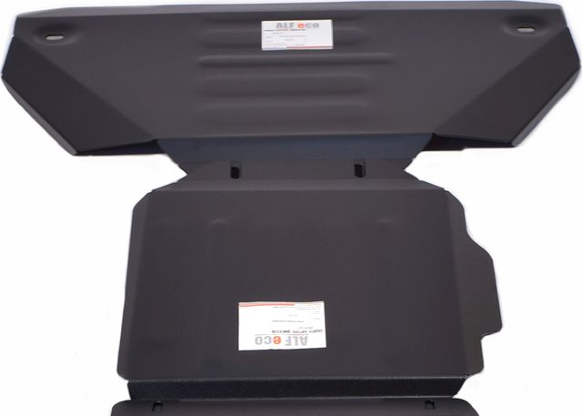 Защита Alfeco для картера и радиатора Jeep Grand Cherokee WK2 рестайлинг 2013-2022. Артикул ALF.48.01