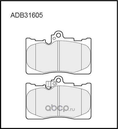 Колодки тормозные LEXUS GS (05-) передние (4шт.) ALLIED NIPPON. Артикул ADB31605