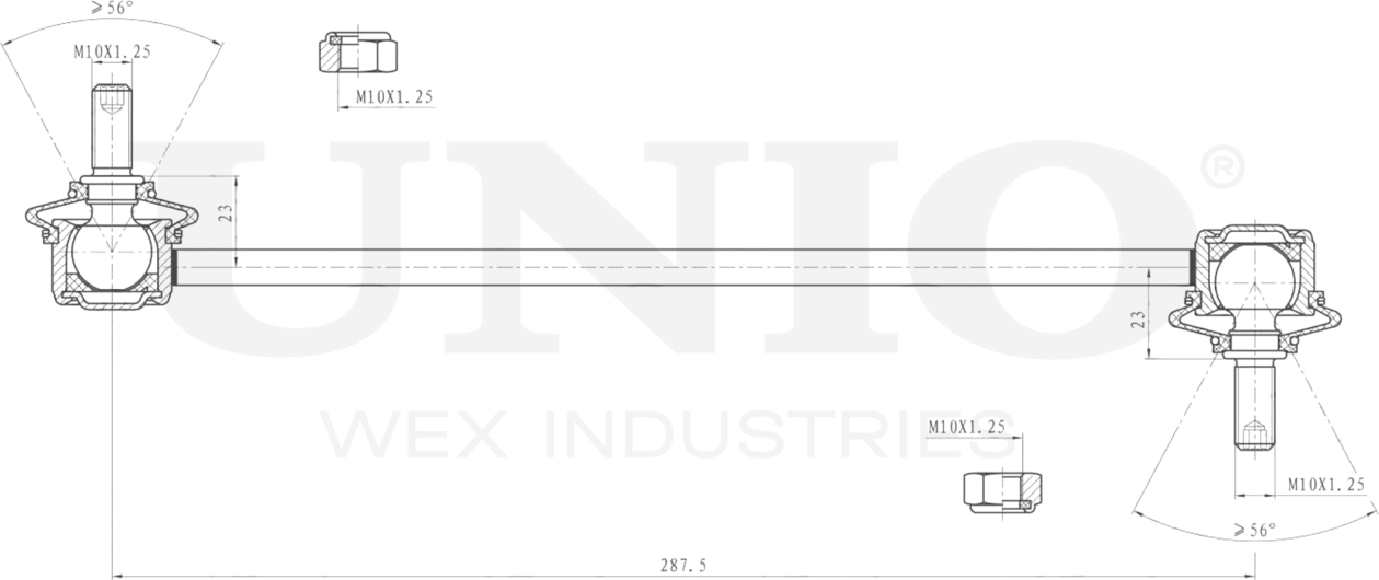 Тяга/стойка стабилизатора (Unio). Артикул SSP-50253
