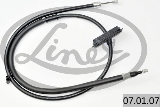 Трос ручника (тросик ручного тормоза) Linex правый/левый для Chevrolet Cruze I 2009-2015. Артикул 07.01.07