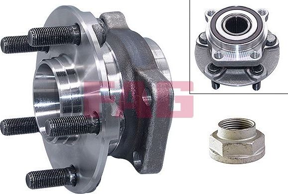 Ступица колеса с интегрированным подшипником Fag передняя для Subaru Legacy V 2009-2014. Артикул 713 6221 90