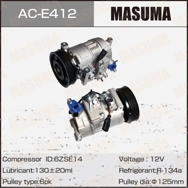 Компрессоры кондиционера , 4, 8, 7 , , , (Masuma). Артикул ACE412
