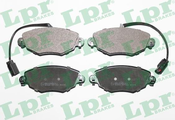 Тормозные колодки LPR передние для Ford Mondeo III 2000-2007. Артикул 05P1302