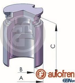 Поршень тормозного суппорта Autofren Seinsa (сталь). Артикул D025363