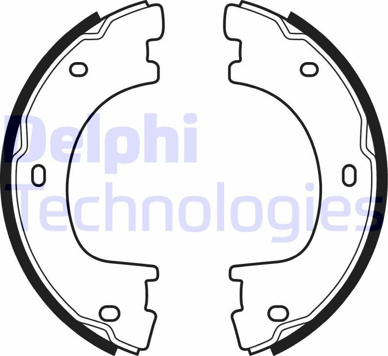 Тормозные колодки (стояночная тормозная система) Delphi. Артикул LS2054