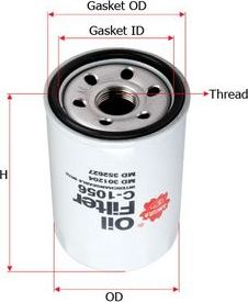 Масляный фильтр Sakura. Артикул C-1056