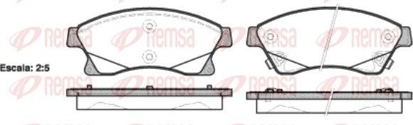 Тормозные колодки Remsa. Артикул 1431.12