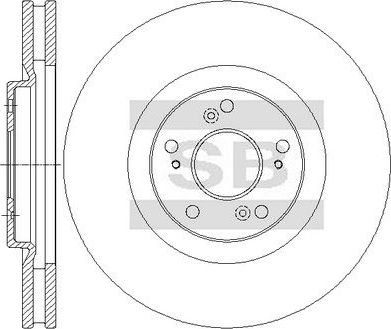 Тормозной диск Sangsin Hi-Q. Артикул SD4136