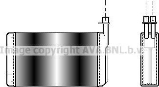 Радиатор отопителя (печки) AVA. Артикул SB6021