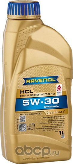 RAVENOL HCL SAE 5W-30 Масло моторное синтет. 1L. Артикул 1111118001